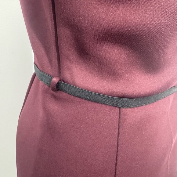 Dynamite Pencil Women's Dress V-Neck Cap Sleeve Raised Waist Bodycon Sheath M - Picture 5 of 13